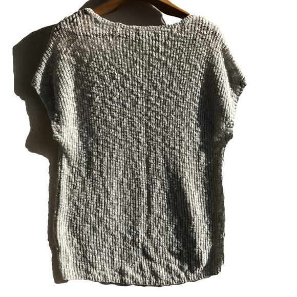 Tristan White Long Bouclé Sleeveless Sweater Women - Picture 6 of 8